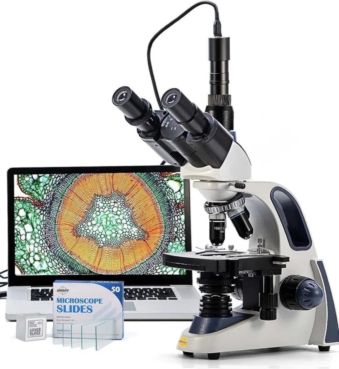 xSwift SW380T Compound Trinocular Microscope